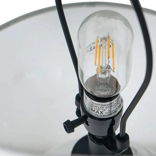 14x14x23' White And Grey Glass Table Lamp Default -DTYStore