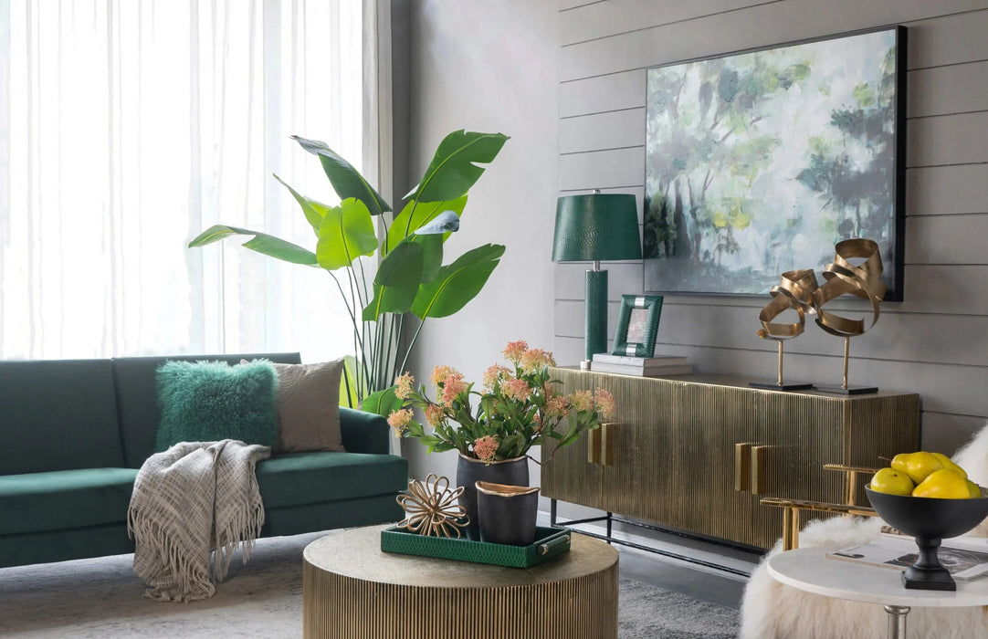 14x14x27' Leather Table Lamp Default -DTYStore