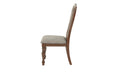 Set of 2 Dining Chairs Upholstered Tufted unique Design Chairs Back Cushion Seat Dining Room - DTYStore