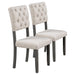 6-Piece Dining Table and Chair Set with Special-shaped Legs and Foam-covered Seat Backs&Cushions for Dining Room (Gary) - DTYStore
