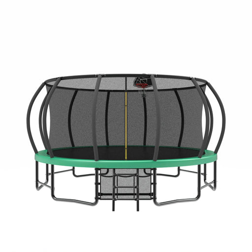 15FT Trampoline with Basketball Hoop - Recreational Trampolines with Ladder ,Shoe Bag and Galvanized Anti-Rust Coating Default -DTYStore