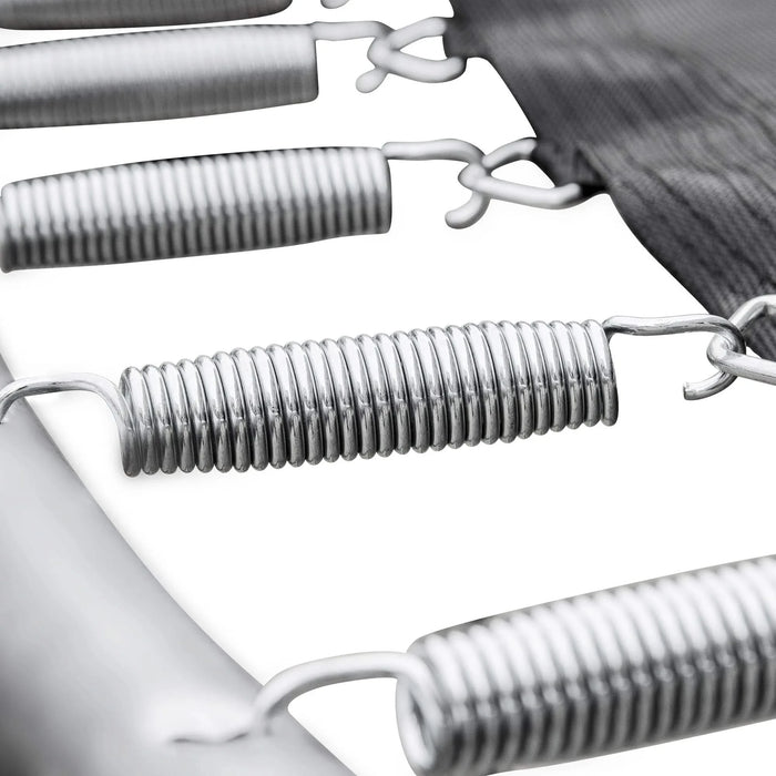 15FT Trampoline with Basketball Hoop Inflator and Ladder, 6pcs extra safety net pole sleeves- Blue Default -DTYStore