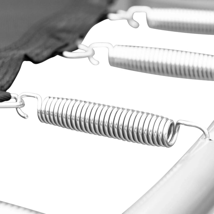 15FT Trampoline with Basketball Hoop Inflator and Ladder, 6pcs extra safety net pole sleeves- Blue Default -DTYStore