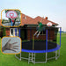 15FT for Kids Children with Safety Enclosure Net Outdoor Backyards Large Recreational Trampoline Default -DTYStore