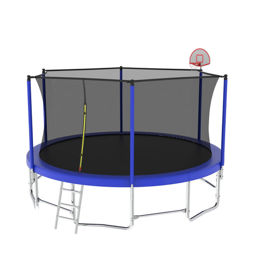 15FT for Kids Children with Safety Enclosure Net Outdoor Backyards Large Recreational Trampoline Default -DTYStore