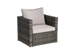 3 Pieces Patio Furniture Set,Outdoor Woven Sectional L- Shaped Patio Furniture ,Wicker Conversation Set with single sofa, and Detachable Lounger &Coffee Table for Backyard Poolside - DTYStore