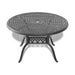 7-Piece All-Weather Cast Aluminum Dining Set, Include 6 Swivel Chairs and 48.03' Round Table With Black Frame - DTYStore