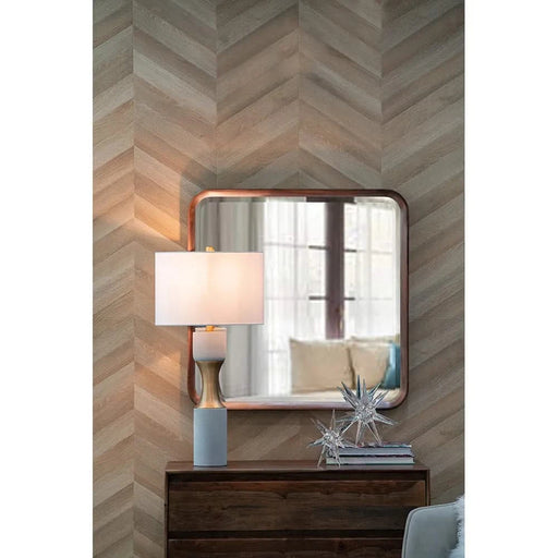 15x15x30' Cement With Metal Table Lamp Default -DTYStore