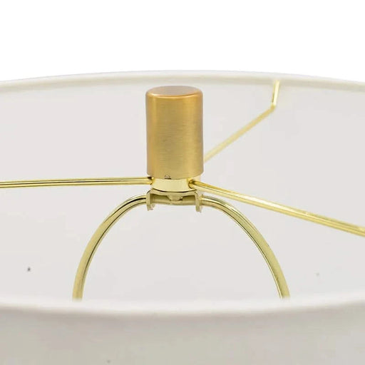 15x15x30' Cement With Metal Table Lamp Default -DTYStore