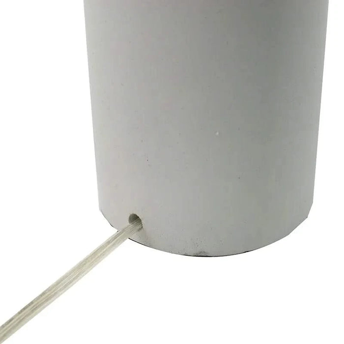 15x15x30' Cement With Metal Table Lamp Default -DTYStore