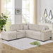 84.75" Sleeper Sofa Bed,2 in 1 Pull Out sofa bed L Shape Couch with Storage Ottoman for Living Room,Bedroom Couch and Small Apartment, Beige - DTYStore