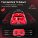 12V Toddler Bumper Car with Remote Control, 360Â° Rotation Kids Electric Ride-On Toy, Twins Motor, Colorful LED Lights, 3 Songs, for Boys and Girls, Red - DTYStore