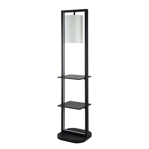 16.5x17x74' Two Tiered Vertical Shelving Stand with Light (Not include Bulb) Default -DTYStore