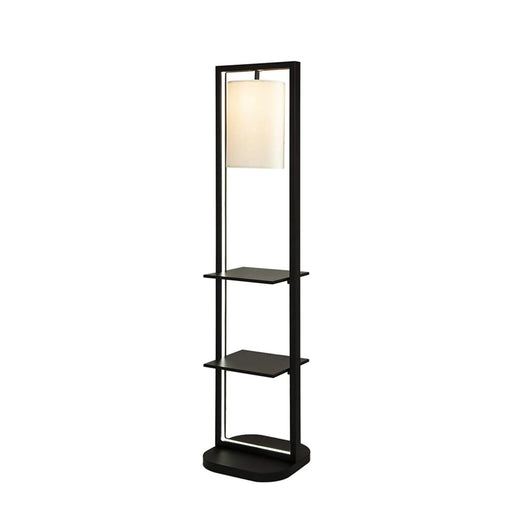 16.5x17x74' Two Tiered Vertical Shelving Stand with Light (Not include Bulb) Default -DTYStore