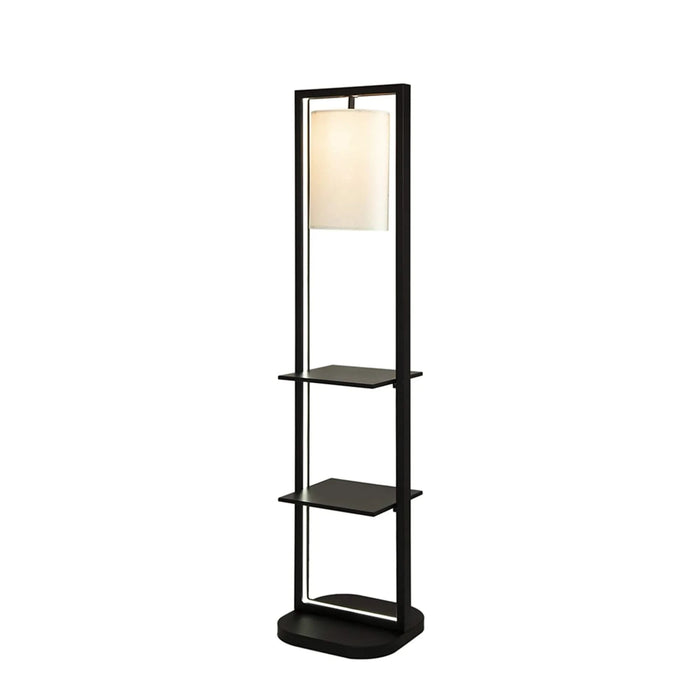 16.5x17x74' Two Tiered Vertical Shelving Stand with Light (Not include Bulb) Default -DTYStore