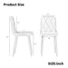 Dining Chairs Set of 4, Modern Kitchen Dining Room Chairs, PU Dining Chair Upholstered Cushion Seat and Sturdy Metal Legs - DTYStore
