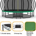16FT Outdoor Trampoline for Kids and Adults, Pumpkin Trampolines with Curved Poles,Heavy Duty Trampoline Anti-Rust Coating ASTM Approval Default -DTYStore