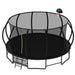 16FT Outdoor Trampoline for Kids and Adults, Pumpkin Trampolines with Curved Poles Heavy Duty Trampoline Anti-Rust Coating ASTM Approval Default -DTYStore