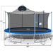 16FT Trampoline for Adults & Kids with Basketball Hoop, Double-sided cover,Outdoor Trampolines w/Ladder and Safety Enclosure Net for Kids and Adults Default -DTYStore
