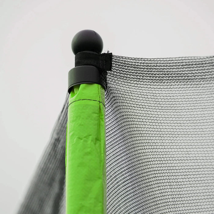 16FT Trampoline with Basketball Hoop pump and Ladder(Inner Safety Enclosure) with soccer goal Green Default -DTYStore