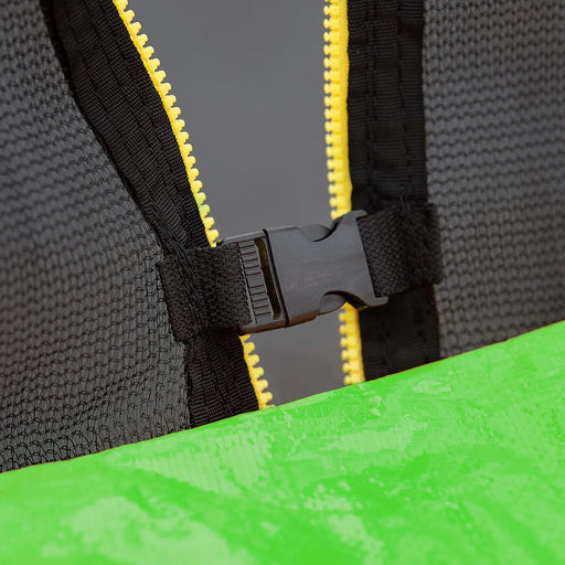 16FT Trampoline with Basketball Hoop pump and Ladder(Inner Safety Enclosure) with soccer goal Green Default -DTYStore