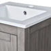 16' Bathroom Vanity Sink Combo for Small Space, Bathroom Sink Cabinet with Rectangular Ceramic Basin, Bathroom Vanities Cabinet with 1 Door and 1 Open Shelf Default -DTYStore