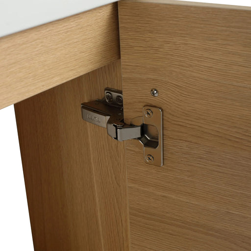 16'' Floating Wall-Mounted Bathroom Vanity with Ceramic Sink & Soft-Close Cabinet Door, For Small Bathroom Default -DTYStore