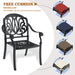 (Cushions In Random Colors)5-Piece Set Of Cast Aluminum Patio Furniture With Cushions - DTYStore