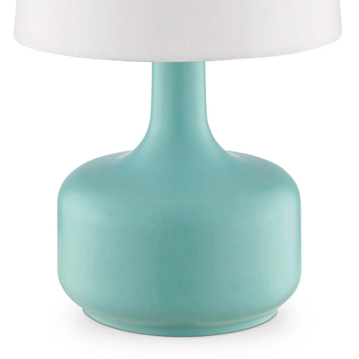 17.25' Tall 'Cheru' Modern Mid-Century Touch On Table Lamp, Powder Green Default -DTYStore