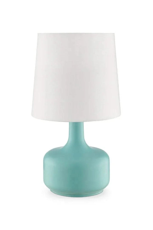 17.25' Tall 'Cheru' Modern Mid-Century Touch On Table Lamp, Powder Green Default -DTYStore