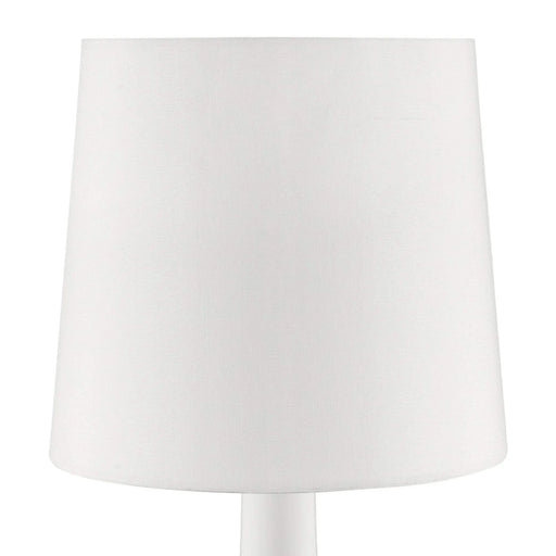 17.25' Tall 'Cheru' Modern Mid-Century Touch On Table Lamp, Powder White Default -DTYStore