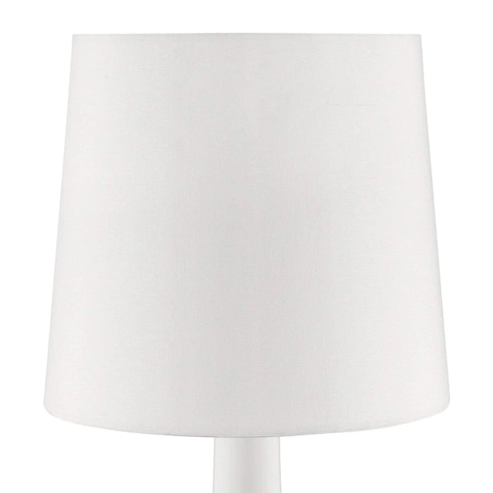 17.25' Tall 'Cheru' Modern Mid-Century Touch On Table Lamp, Powder White Default -DTYStore