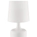 17.25' Tall 'Cheru' Modern Mid-Century Touch On Table Lamp, Powder White Default -DTYStore