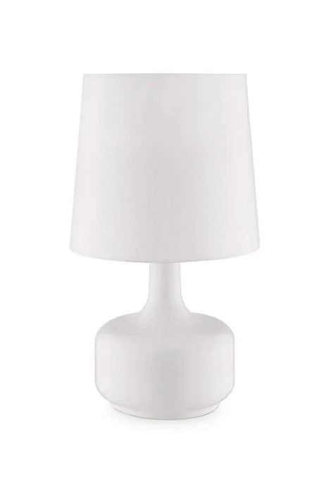 17.25' Tall 'Cheru' Modern Mid-Century Touch On Table Lamp, Powder White Default -DTYStore