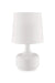 17.25' Tall 'Cheru' Modern Mid-Century Touch On Table Lamp, Powder White Default -DTYStore