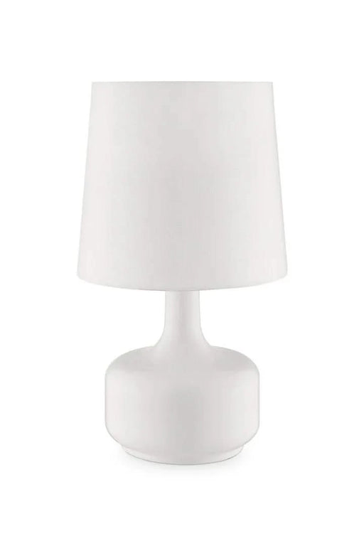 17.25' Tall 'Cheru' Modern Mid-Century Touch On Table Lamp, Powder White Default -DTYStore