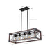 5-Light Retro Farmhouse Chandelier For Kitchen, Living room, Dining room Red and Black(No Bulbs) NEW SKU:W1340P206646 - DTYStore