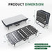 75' x 38' Twin Folding Bed with 3.7' Memory Foam Mattress, Portable Foldable Extra Bed, Rollaway Bed for Guests, and Sturdy Metal Frame - DTYStore