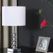 17.75' Olivia Prism Orb Crystal Modern Silver Table Lamp Default -DTYStore