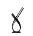 17' Abstract Upright Ribbon Bow LED Black Metal Table Lamp Default -DTYStore