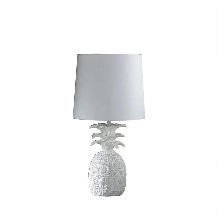 17' In Coastal White Tropical Heahea Pineapple Table Lamp Default -DTYStore