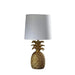 17' In Golden Brass Tropical Heahea Pineapple Table Lamp Default -DTYStore