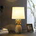 17' In Golden Brass Tropical Heahea Pineapple Table Lamp Default -DTYStore