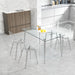Modern simple transparent dining chair plastic chair armless crystal chair Nordic creative makeup stool negotiation chair Set of 4 and plating metal legW115164140,TW-1200 - DTYStore