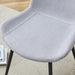 Comfortable Linen-Cotton Dining Chair Set - Six Pieces in Light Gray.Integrated Seat and Backrest,Linen-Cotton Material,Curved Widened Cushion Design For More Comfort. - DTYStore