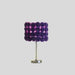 18.25' Lavender Roses in Bloom Acrylic / Metal Table Lamp Default -DTYStore