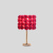 18.25' Red Roses in Bloom Acrylic / Metal Table Lamp Default -DTYStore