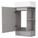 18.6' Bathroom Vanity with Sink, Bathroom Vanity Cabinet with Two-tier Shelf, Left or Right Orientation, Grey (Old Sku:WF308491AAE) Default -DTYStore