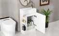 18.6' Bathroom Vanity with Sink, Bathroom Vanity Cabinet with Two-tier Shelf, Left or Right Orientation, White (Old Sku:WF308491AAK) Default -DTYStore