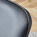 Modern minimalist dining chairs, black PU leather curved backrest and seat cushions,electroplated metal chair legs, suitable for restaurants, bedrooms, and living rooms. A set of 4 chairs.W1512P245567 - DTYStore